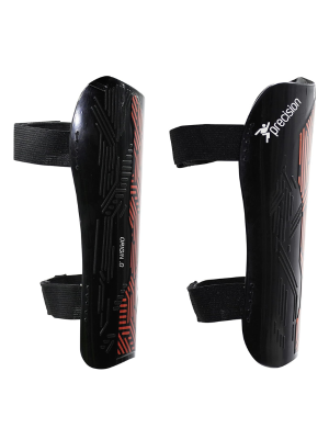 Precision Origin.0 Strap Shin Pads - Blk/Red